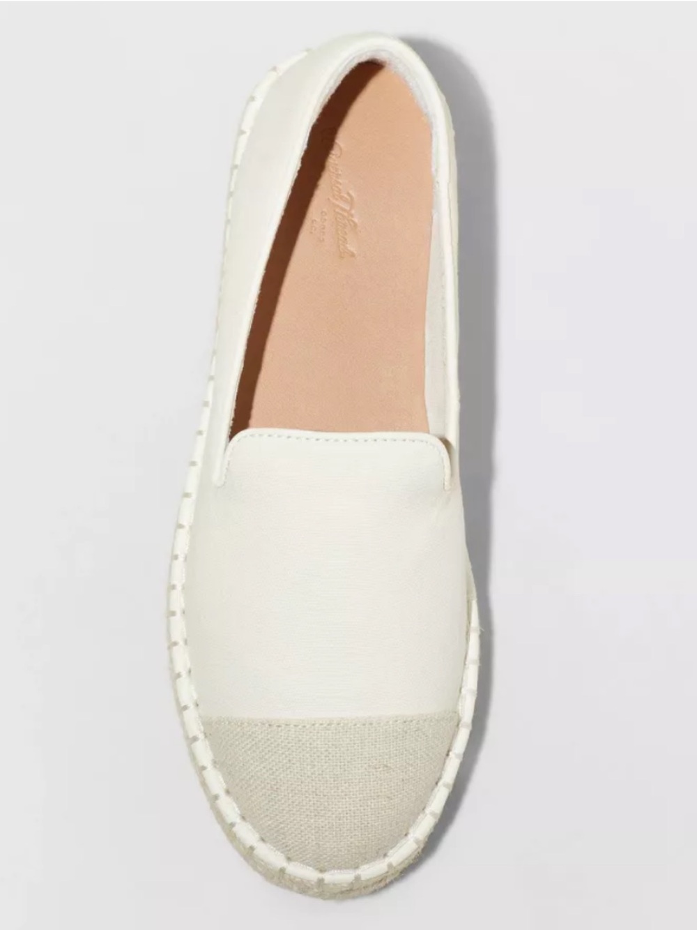 Universal Thread Women's Cream Slip-On Casual Espadrilles size 9.5W